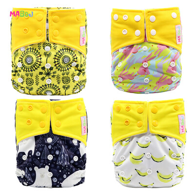 

MABOJ Pocket Cloth Diapers with Inserts Waterproof Diapers for 3-15kg Baby  Fit All