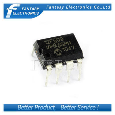 

10PCS PIC12F509-I/P DIP8 PIC12F509-I SIP PIC12F509 12F509 new and original IC free shipping