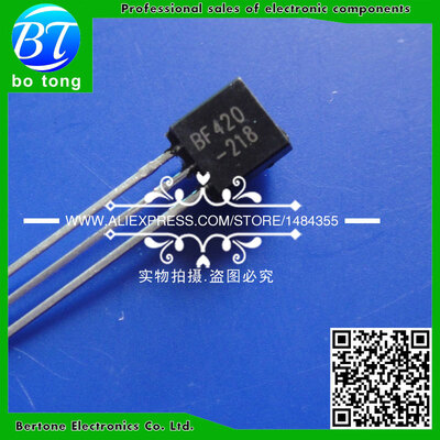 

50PCS/Lot transistor BF420 F420 TO-92 NPN 300V500MA