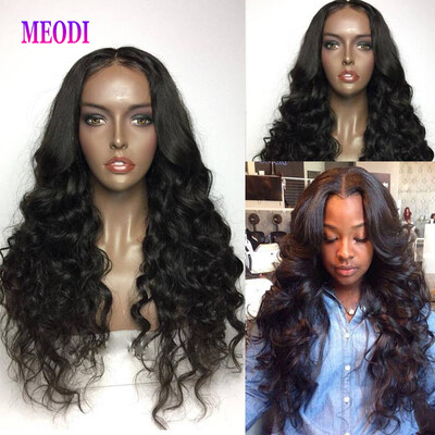 

Meodi Hair 100% Brazilian Human Hair Wigs Wave Human Human Hair Lace Front wigs with Baby Hair for Woman