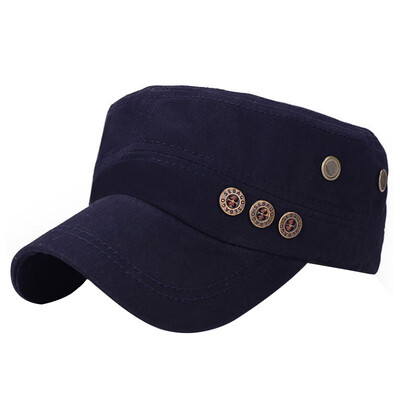 

MAXVIVI Hat Мужской Корейский Washed Старый плоский пик Cap Пара Модель MMZ743032 Скрытый синий