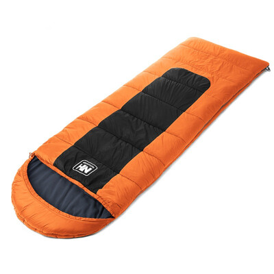 

NH outdoor adult sleeping bag spring&autumn camping camping sleeping bag winter warm office lunch break loose bag sleeping bag day light orange standard 210 75cm