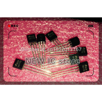 

50pcs/lot BS170 MOSFET N-Channel 60V 50mA TO-92 new and original Free Shipping
