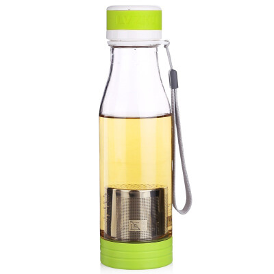 

lvzhu 500ml creative portable leak-proof anti-wiping with tea filter travel free plastic cup PC