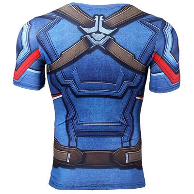 

T Shirt Captain America Shield Civil War Tee 3D Printed T-shirts Men Marvel Avengers 3 iron man Fitness Clothing Male Tops