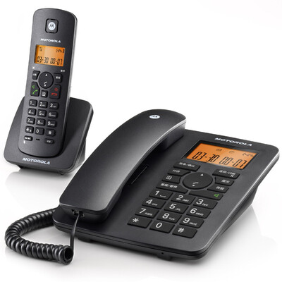 

Motorola Motorola C4200C digital cordless telephone landline child machine hands-free caller display low-radiation home office a drag a fixed wireless landline red