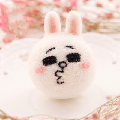 

1 Set DIY Material Package With Tools For Beginner Non-finished Products Wool Felt Poke Handmade DIY Felt Poked for Needles