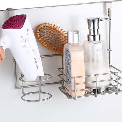 

Guard home cabinet door hair dryer rack bathroom free punching wall hanging bathroom storage rack household hair dryer rack