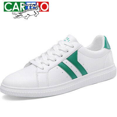 

Card Di Le Crocodile CARTELO mens shoes low-top sports shoes mens white shoes fashion casual shoes KDL2663 white red 43 yards