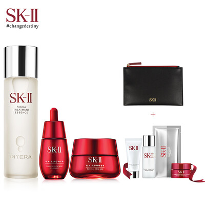 

SK-II PITERA "Spiritual Water" Revitalizing Firming Repair Set Animal Water 230ml Small Red Bottle 30ml Big Red Bottle 80g Essence Hydrating Firming