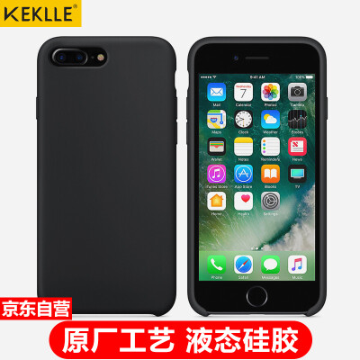 

KEKLLE Apple 6 / 6s / 7/8 Plus Mobile Shell Мобильный чехол iPhone6 ​​/ 6s / 7/8 Plus Жидкий силикон Все включено Мужчины и женщины Обложка 5.5 дюймов Черный