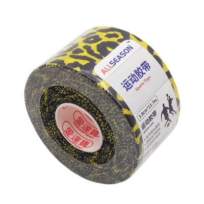 

Idabao IdealPlast sports tape 38cm137m roll yellow leopard serrated side breathable tape bandage bandage