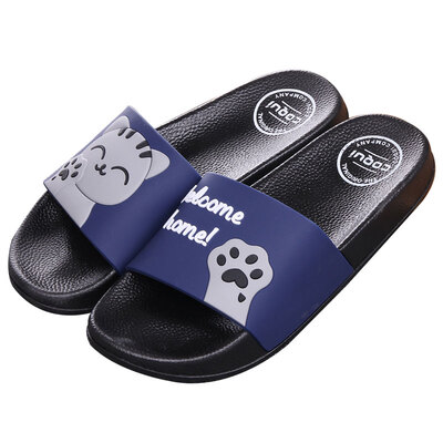 

Cool Coqui Slippers Couple Home Indoor Slip Bathroom Slippers Sandals Dark Blue 45 Codes CQ6266