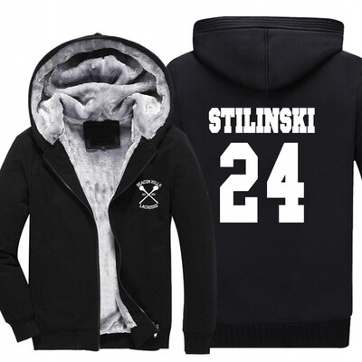 

2018 New STILINSKI 24 Print Fashion Hip Hop Winter Thick Hoody Men Teen Wolf Mens Sportswear Harajuku Plus Size 5XL Hoodies Jacke
