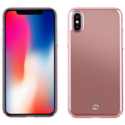 

MOMAX Apple X Mobile Shell iPhoneX Phone Case Cover Phone Stand Vacuum Plating Protective Case Set 58 Inches Rose Gold