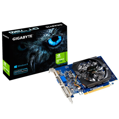 

Видеокарта GIGABYTE GV-N730D3-1GI 902 / 1800MHz 1GB / 64bit GDDR3