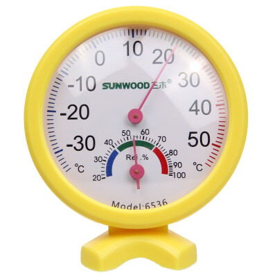 

Miki SUNWOOD 6536 desktop thermometer hygrometer with a bracket color random