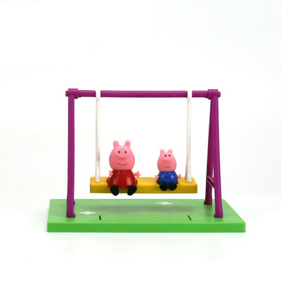 

Pig Peggy Peppa Pig Childrens Toys Pink Pig Little Child Child Birthday Gift Box Play House Toy Swing Set