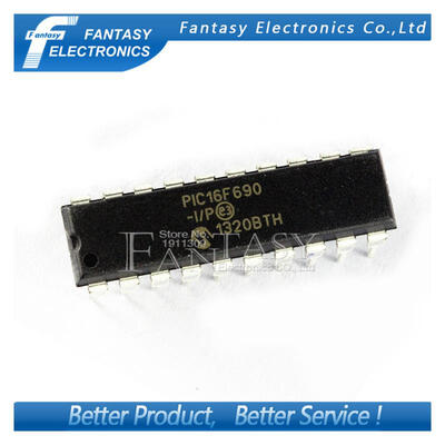 

50PCS PIC16F690-I/P DIP20 PIC16F690-I DIP PIC16F690 new and original IC free shipping