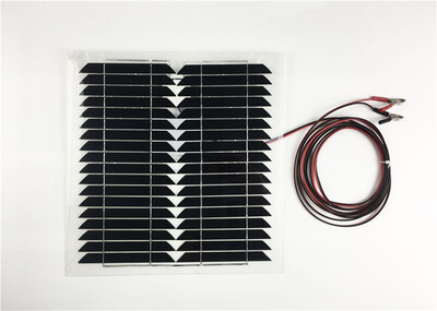 

DIY kit LED light Charger Solar Panel Boguang 18V15W Monosilicon cell module 4m cableback of junction box for toy home car boat