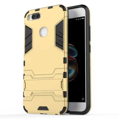 

Shockproof Ultra-thin Armor Plastic TPU Back Case Cover with Stand Holder Phone Case for XIAOMI 5X