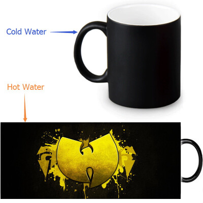 

Wu Tang Clan 350ml/12oz Heat Reveal Mug Color Change Coffee Cup Sensitive Morphing Mugs Magic Mug Milk Tea Cups