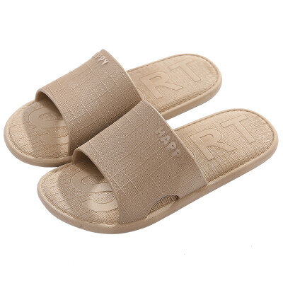 

Antarctic Nanjiren slippers mens fashion bathroom bath home sandal khaki 42-43 yards 19D006