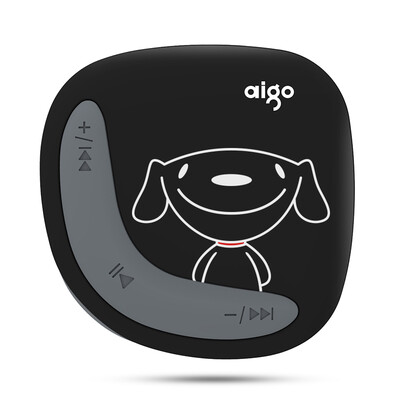 

[Jingdong joy joint name] Patriot (aigo) mp3-плеер маленький камень MP3-203 мини-музыкальный плеер студент высокое качество бег спорт черный