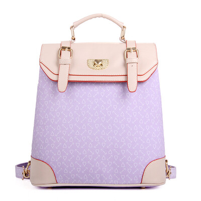 

2015 Fashion Summer Women School Bags PU Leather Print Shoulder Bags Small Ladies Designer Handbags High Quality Backpack