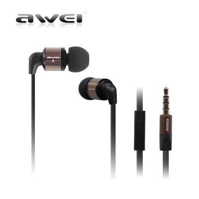 

ES-600i 3.5mm Stereo Hi-fi In-ear Metal Earphones Heavy Bass Music Headset Headphones with microphone