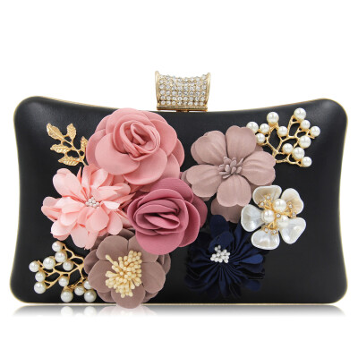 

Milisente Flower Clutches Women Beauty Diamond Female Clutch Lady Wedding Bag