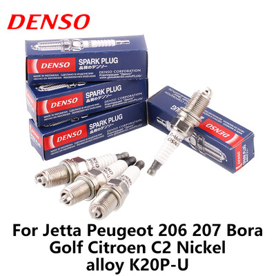 

4 шт./компл. DENSO автомобиль свечи зажигания для jetta 1.6L Peugeot 206 207 1.4L Bora 1.8/2.0L Гольф 1.6/ 2.0L Citroen C2 никелев