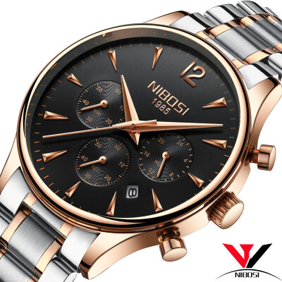 

Quartz Wristwatch Male Watch Luxury Brand Dress Watches Luxury Waterproof Watch Stainless Steel Case Black Clock Saat Reloj