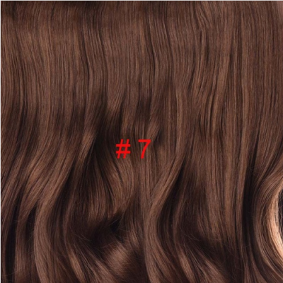 

Long 24" Stretched Wavy clip in Synthetic Hair Extensions 4 Clips One Piece Pure Color Heat Resistant Fiber 190gpiece