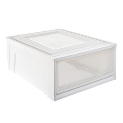 

NetEase carefully selected black pineapple drawer type transparent storage cabinet storage box storage box underwear storage box simple storage cabinet medium 2 Pack