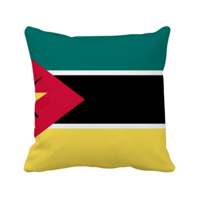 

MozambiqueNational Flag Africa Country Square Throw Pillow Insert Cushion Cover Home Sofa Decor Gift