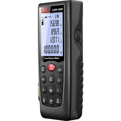 

Huashengchang CEM iLDM-100H laser range finder handheld electronic ruler infrared range finder 100 meters range anti-glare smart Bluetooth APP