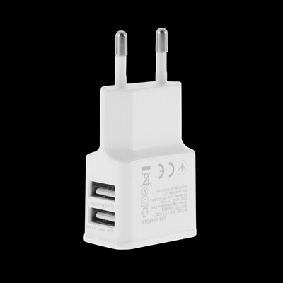 

2A Dual 2Ports USB EU Wall Charger Adapter for Samsung iPhone HTC MOTO Perfect
