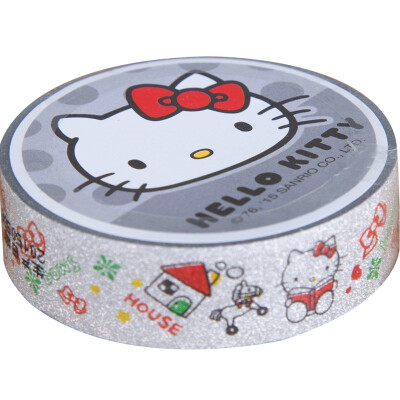 

GuangBo PP tape 15mm 5m decorative stationery tape Hello Kitty KT86106