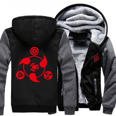 

2018 New Anime NARUTO Akatsuki Clothing Thicken Jacket Cosplay Sweatshirts Hoodie Luminous USA Size fast ship 5-10 days arrive
