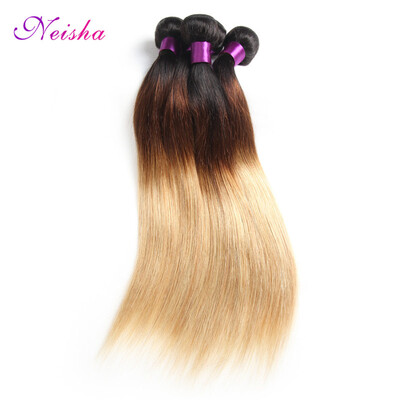 

Ombre Brazilian Virgin Hair Straight Human Hair Weave Bundles 3 Bundles Deal T1B 4 27 Ombre Blonde Straight Hair Bundles