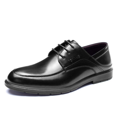 

Aokang men&39s comfortable wear business suit men&39s shoes Derby shoes 183110023 black 43 yards