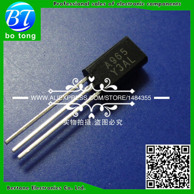 

A965 2SA965 KSA965 PNP Transistor TO-92L 800mA 120V 0.8A Triode Transistor Low Power Transistor 100 pcs/bag