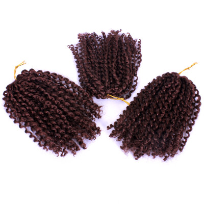 

Marleybob Kinky Curl Crochet Braids 3pcs/pack Synthetic Wigs Ombre Afro Kinky Twist Crochet Hair Braiding Low Temperature Fiber