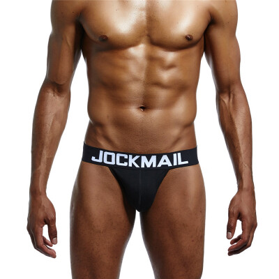 

JOCKMAIL Mens Thong Super Sexy Double Thong Cotton Sweat Sexy Underwear GAY