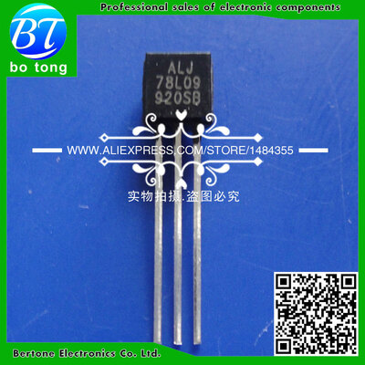 

free shipping 50pcs L78L09ACZ 78L09 L78L09 Voltage Regulator TO-92 9V 100mA