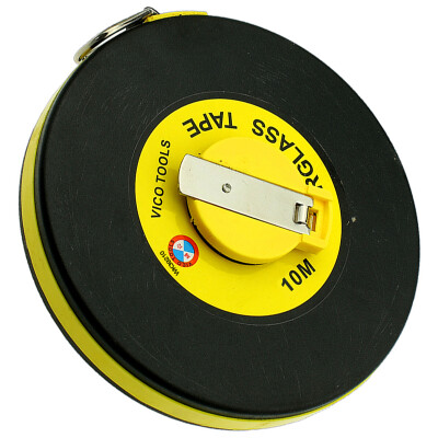 

Wick Wco WK39210 Fiber Ruler 10 Meters Fine Fiber Box Tape Measure Disk Leather Tape Measurer