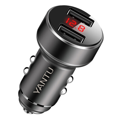 

Car charger along the way cigarette lighter one for two 48A output car universal multi-function car charger fast charging pressure detection LED A98