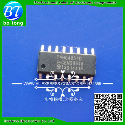 

Free shipping 100pcs SMD logic ics 74HC4051 74HC4051D SN74HC4051D SOP-16