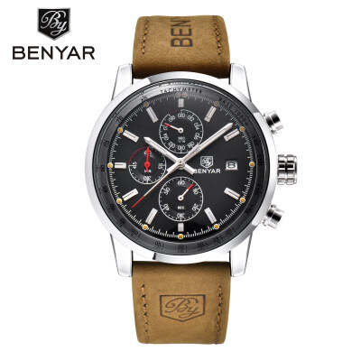 

BENYAR Fashion Chronograph Sport Mens Watches Top Brand Luxury Quartz Watch Reloj Hombre 2017 Clock Male hour relogio Masculino